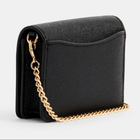 Coach Leather Mini Wallet On A Detachable Chain - Picture 6 of 9